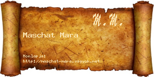Maschat Mara névjegykártya